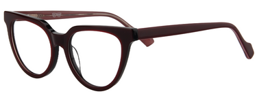 Women Access Eyeglasses : Teckla - Burgundy - SpecSMART Eye Clinic (Diagonal View)